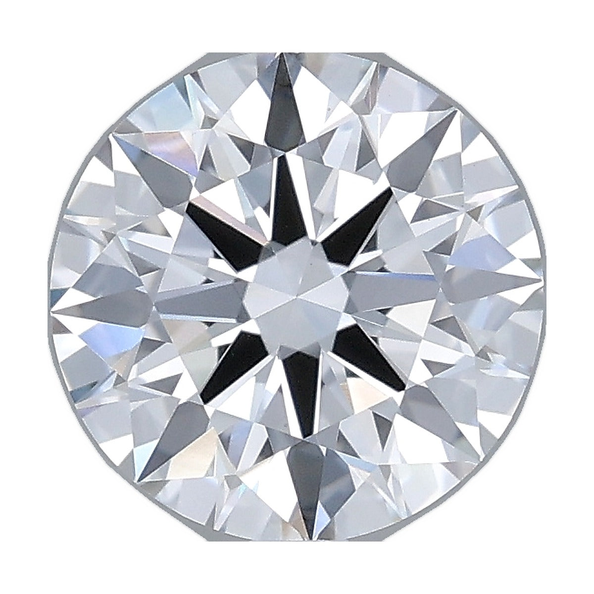 2.03 ct round lab-grown diamond, E color, VVS2 clarity, IGI certified, still from its 360° video