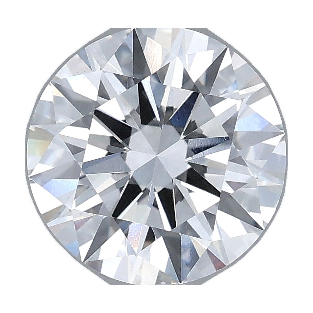 2.03 ct round lab-grown diamond, F color, VS1 clarity, IGI certified, still from its 360° video