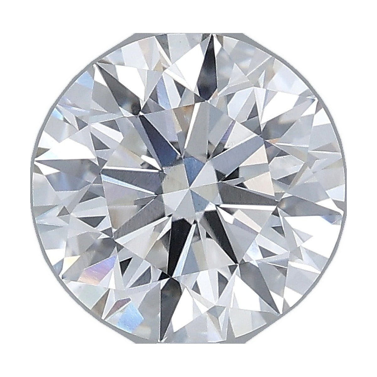 2.03 ct round lab-grown diamond, F color, VS1 clarity, IGI certified, still from its 360° video
