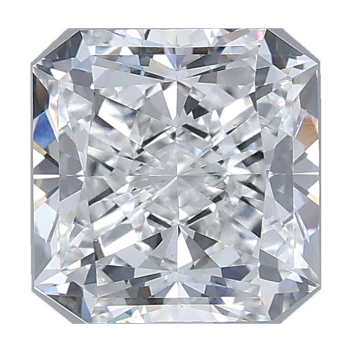 2.03 ct square radiant lab-grown diamond, E color, VS1 clarity, IGI certified, still from its 360° video