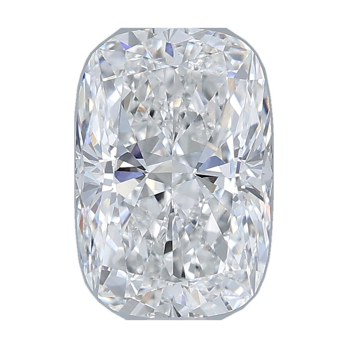 2.04 ct elongated cushion lab-grown diamond, E color, VS1 clarity, IGI certified, still from its 360° video