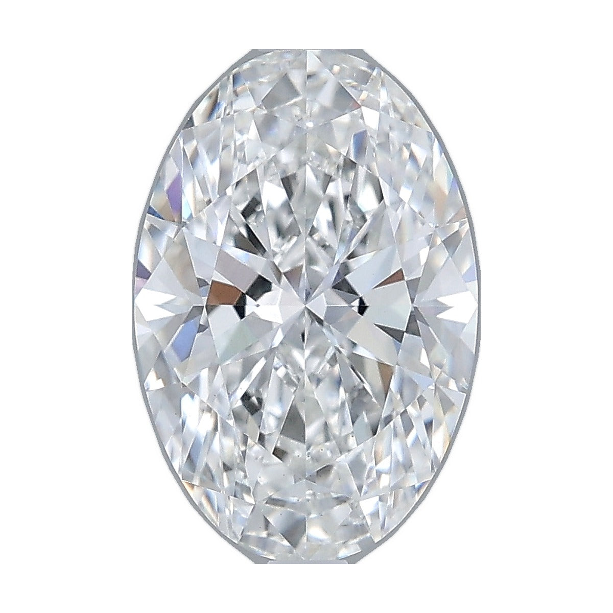 2.04 ct oval lab-grown diamond, F color, VS1 clarity, IGI certified, still from its 360° video