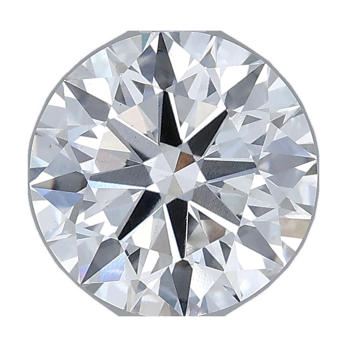 2.04 ct round lab-grown diamond, E color, VS1 clarity, IGI certified, still from its 360° video