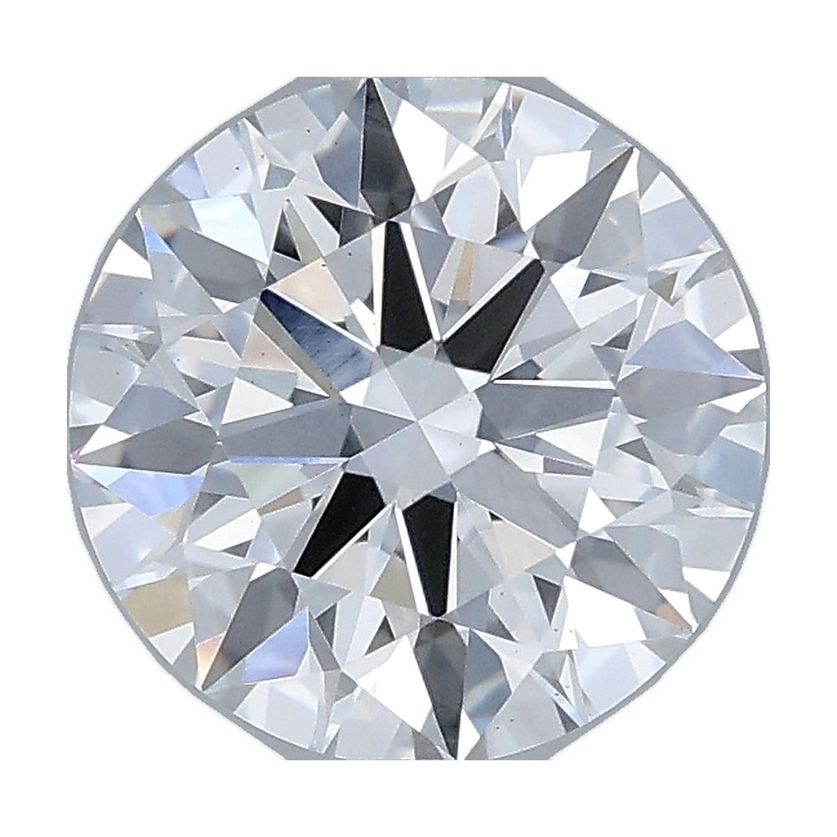 2.04 ct round lab-grown diamond, E color, VS2 clarity, IGI certified, still from its 360° video