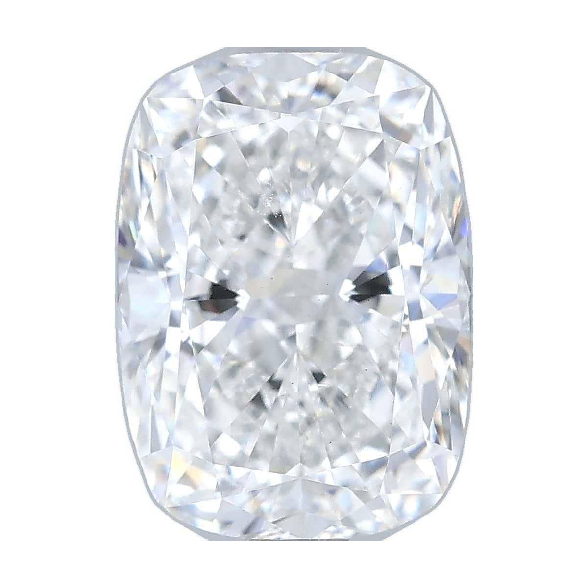 2.05 ct elongated cushion lab-grown diamond, F color, VS1 clarity, IGI certified, still from its 360° video