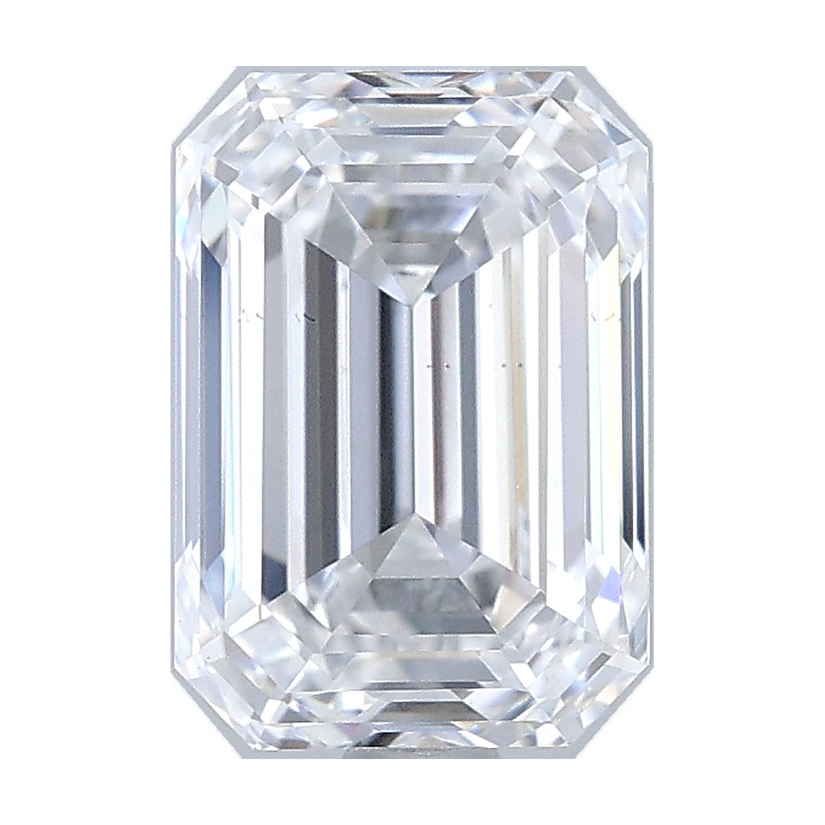 2.05 ct emerald lab-grown diamond, E color, VS2 clarity, IGI certified, still from its 360° video