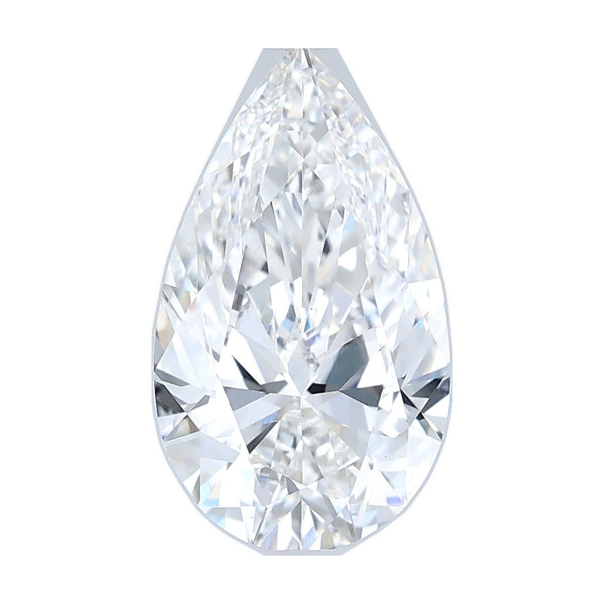 2.05 ct pear lab-grown diamond, F color, VS1 clarity, IGI certified, still from its 360° video