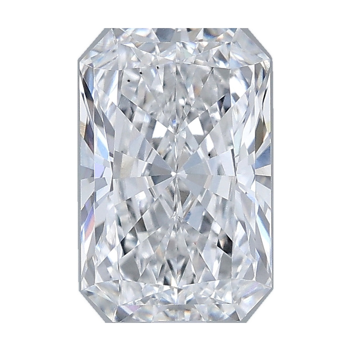 2.05 ct radiant lab-grown diamond, D color, VS2 clarity, IGI certified, still from its 360° video