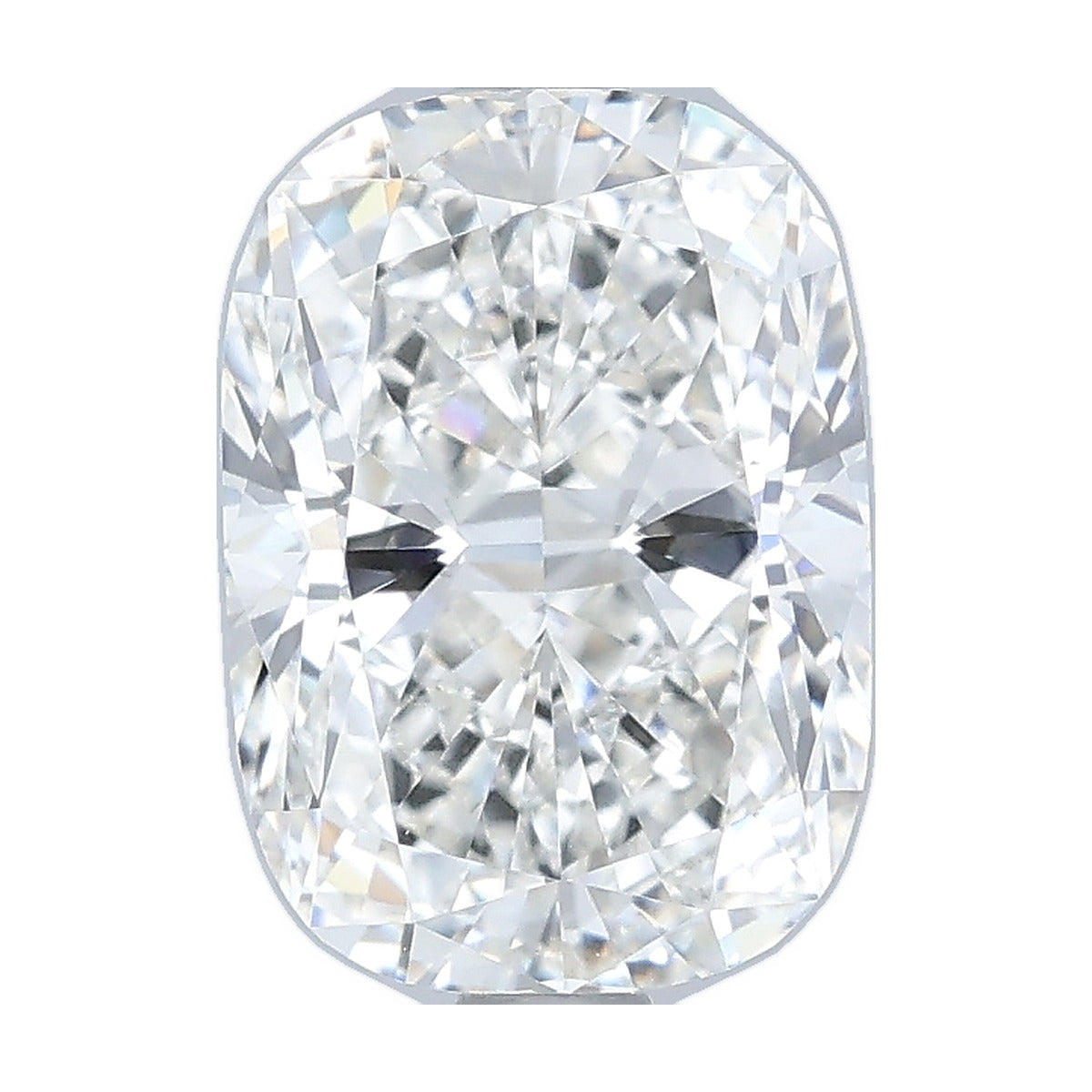 2.06 ct elongated cushion lab-grown diamond, F color, VVS2 clarity, IGI certified, still from its 360° video