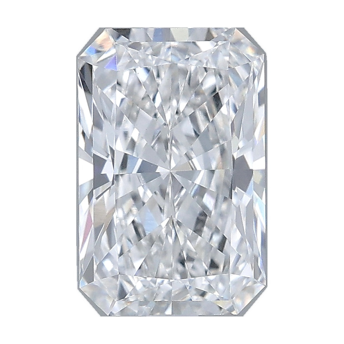 2.06 ct radiant lab-grown diamond, E color, VVS2 clarity, IGI certified, still from its 360° video