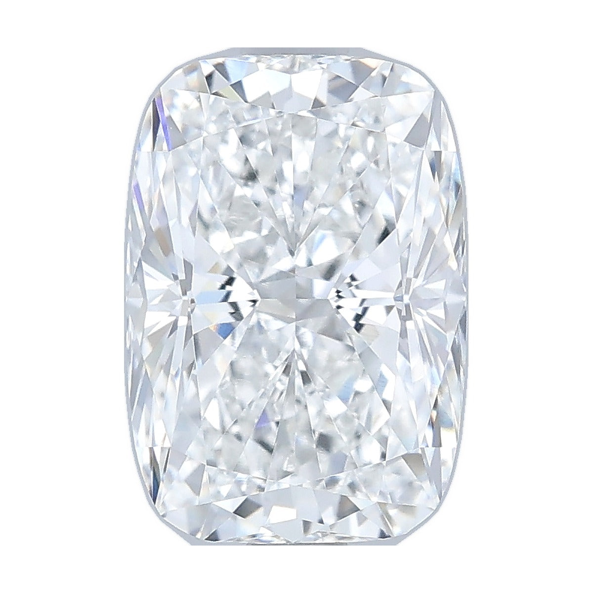 2.07 ct elongated cushion lab-grown diamond, E color, VVS1 clarity, IGI certified, still from its 360° video