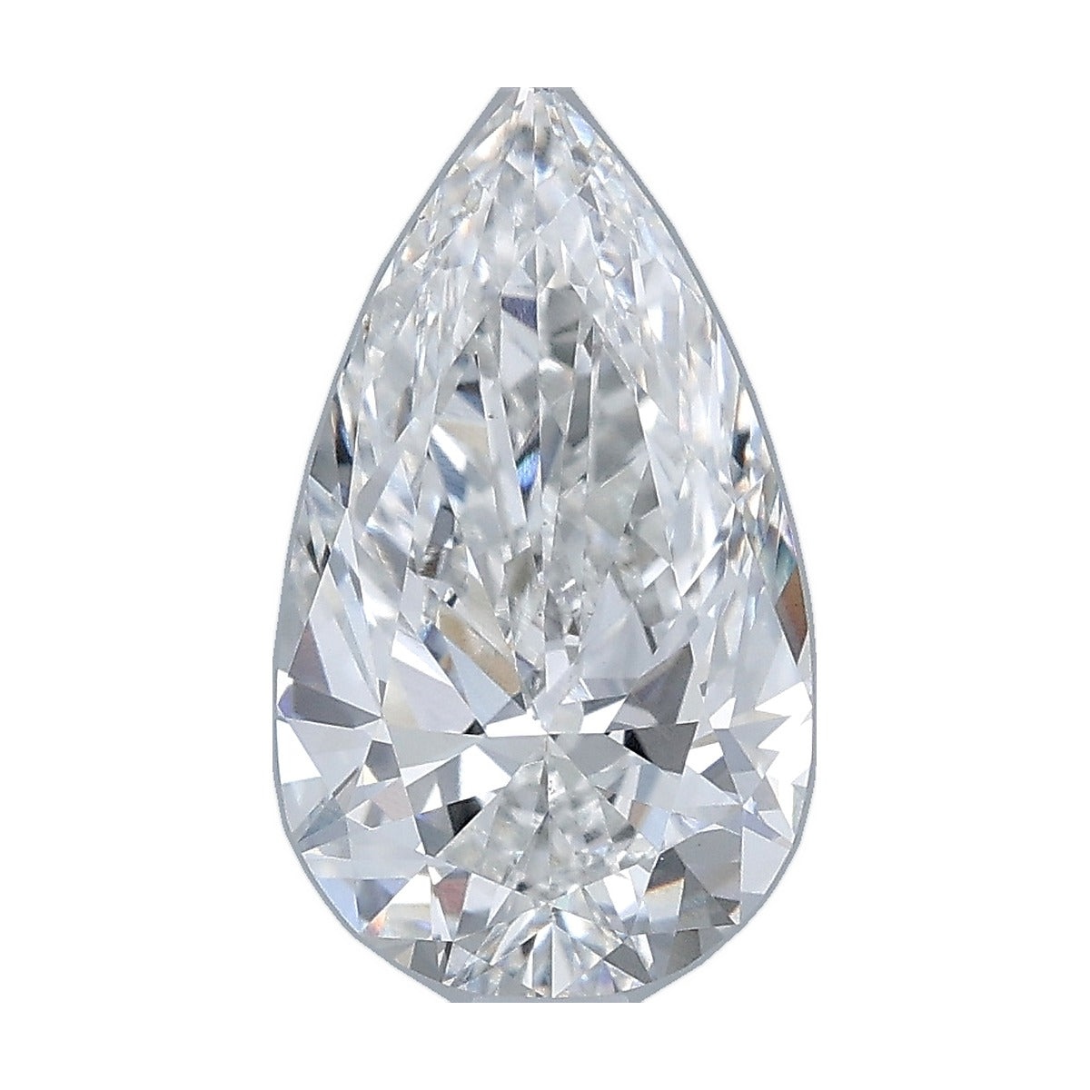 2.07 ct pear lab-grown diamond, E color, VS1 clarity, IGI certified, still from its 360° video