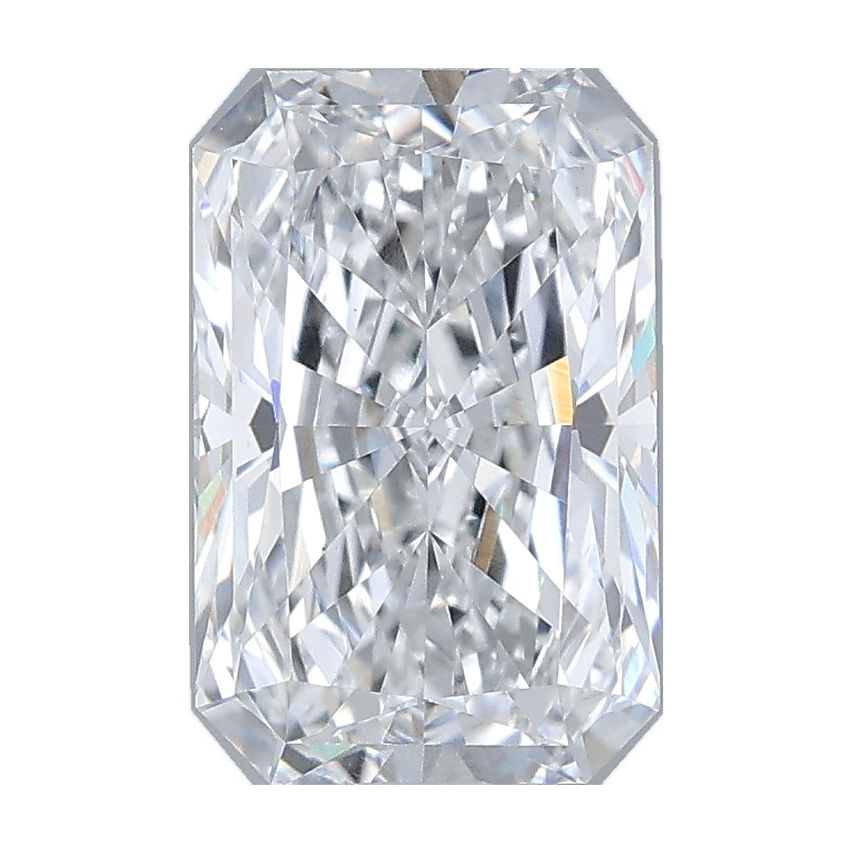 2.07 ct radiant lab-grown diamond, D color, VS1 clarity, IGI certified, still from its 360° video