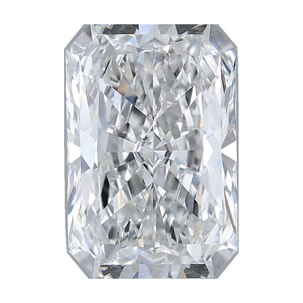 2.07 ct radiant lab-grown diamond, F color, VVS2 clarity, IGI certified, still from its 360° video
