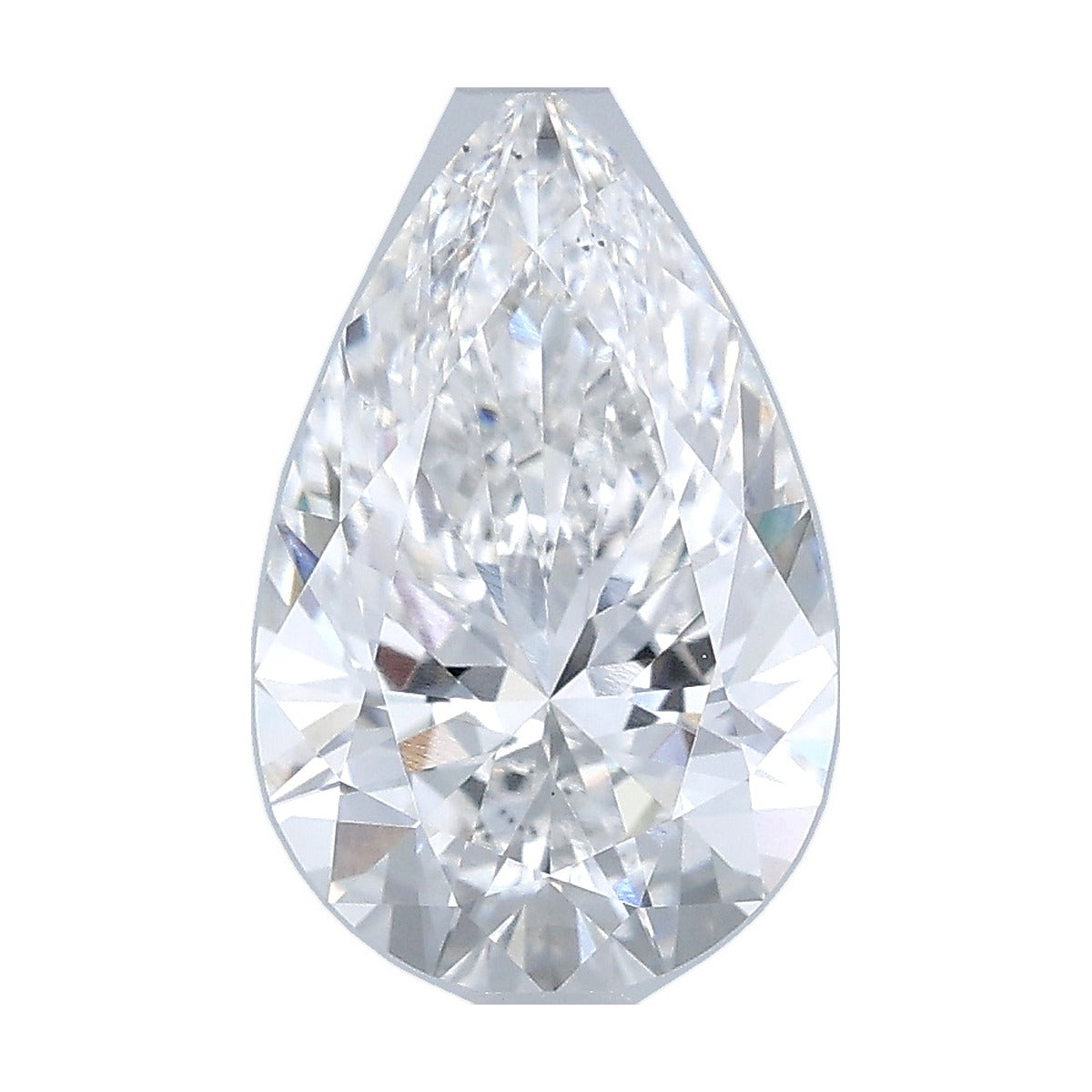 2.08 ct pear lab-grown diamond, E color, VS2 clarity, IGI certified, still from its 360° video