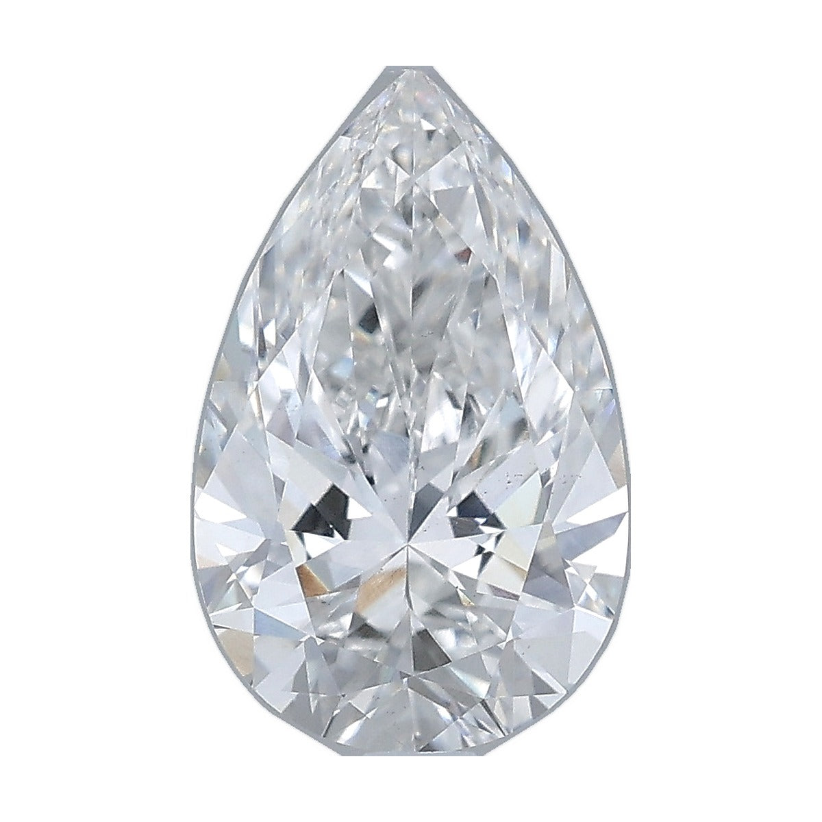 2.08 ct pear lab-grown diamond, F color, VS2 clarity, IGI certified, still from its 360° video