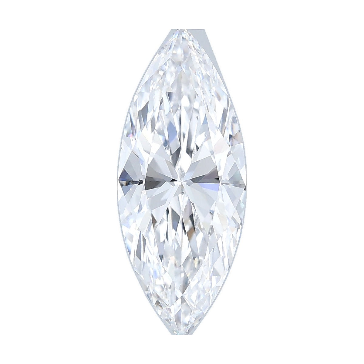 2.09 ct marquise lab-grown diamond, D color, VS1 clarity, IGI certified, still from its 360° video
