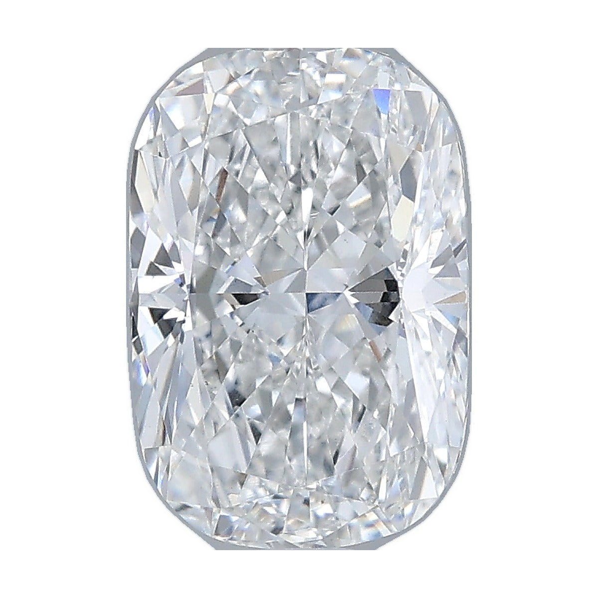 2.21 ct elongated cushion lab-grown diamond, E color, VS1 clarity, IGI certified, still from its 360° video
