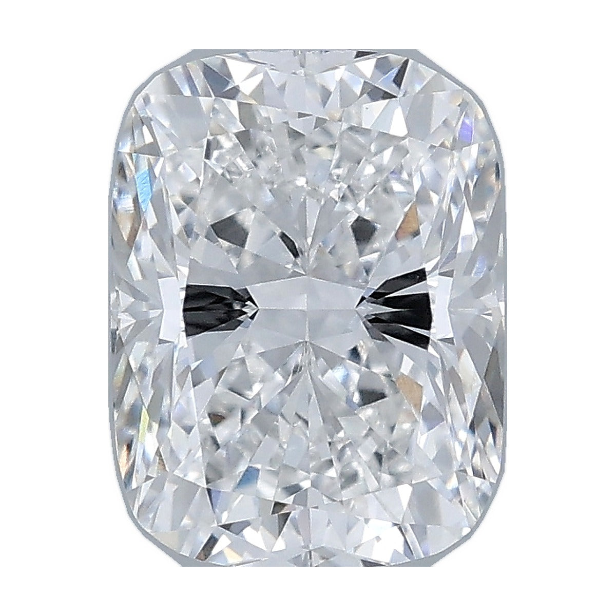 2.22 ct elongated cushion lab-grown diamond, E color, VVS2 clarity, IGI certified, still from its 360° video