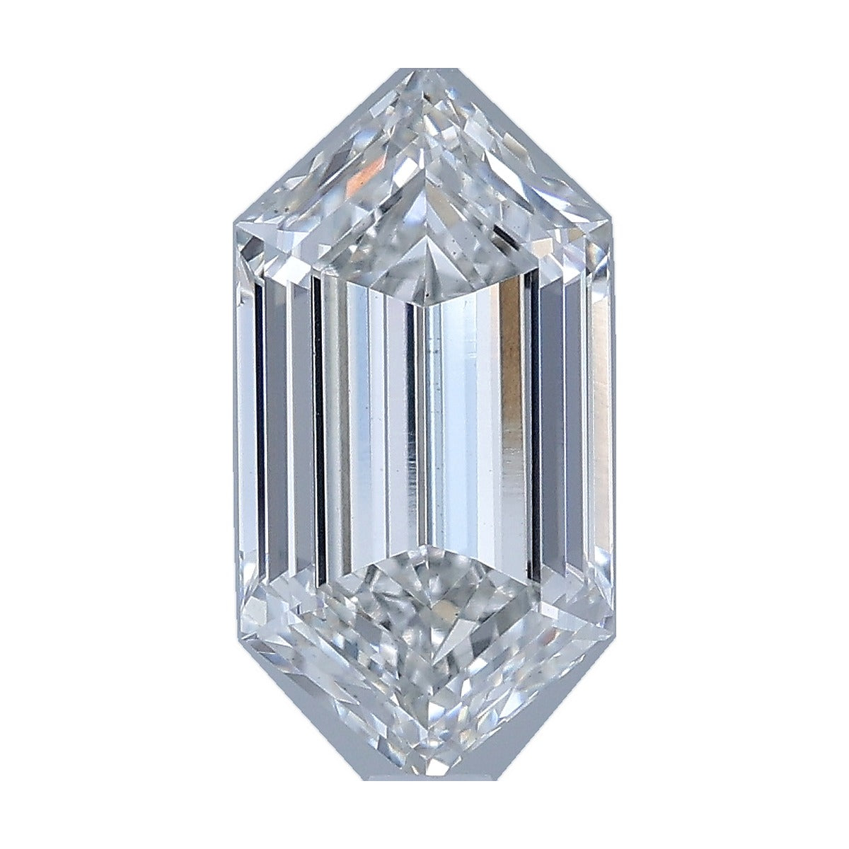 2.26 ct elongated hexagon lab-grown diamond, G color, VS2 clarity, IGI certified, still from its 360° video