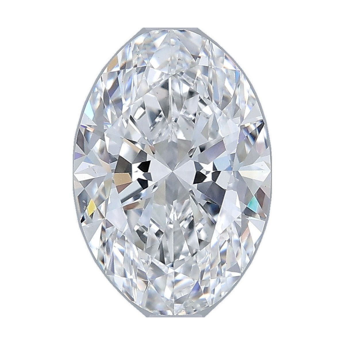 2.26 ct oval lab-grown diamond, D color, VS1 clarity, IGI certified, still from its 360° video