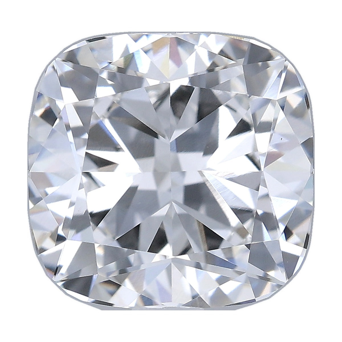 2.27 ct cushion lab-grown diamond, F color, VS1 clarity, IGI certified, still from its 360° video