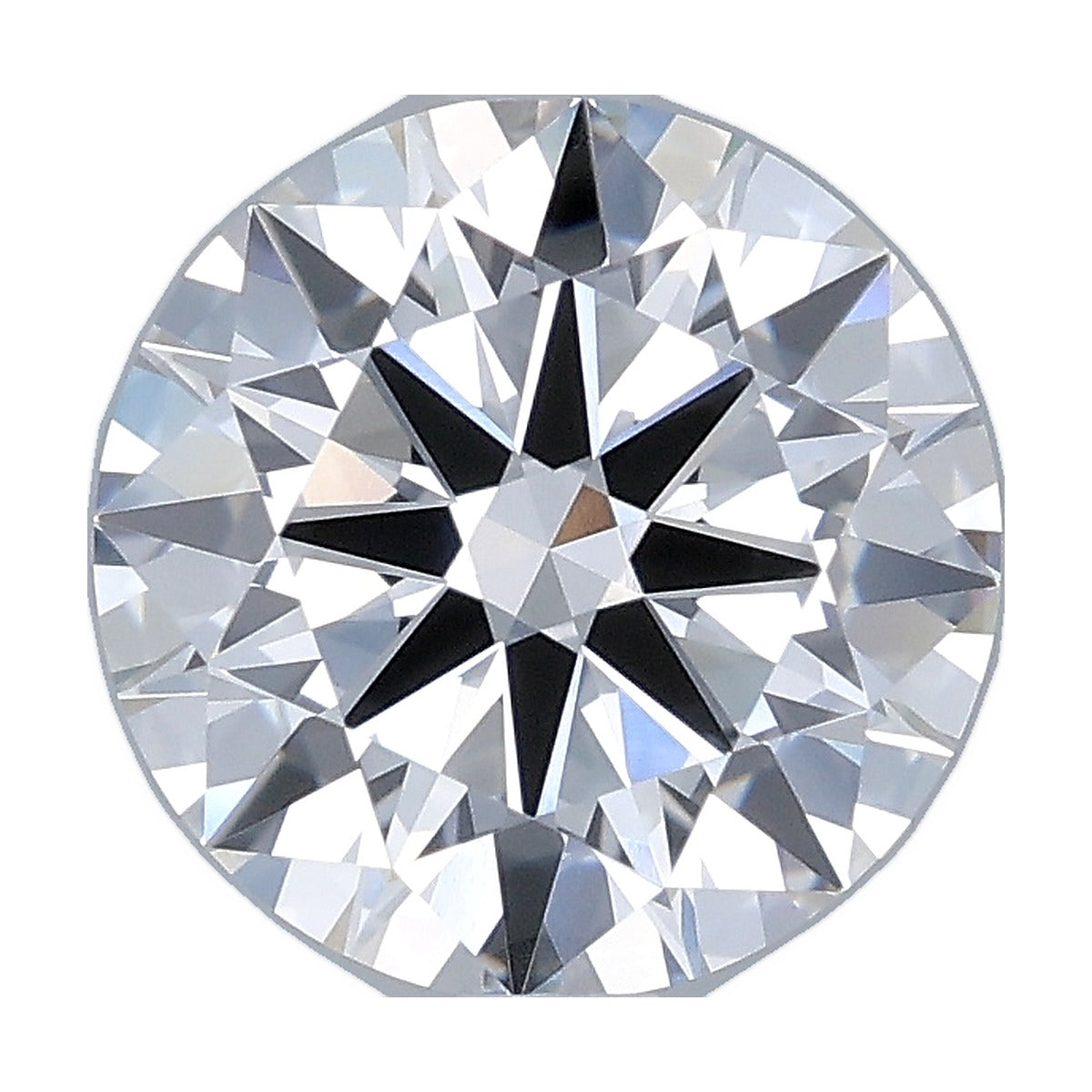 2.37 ct round lab-grown diamond, D color, VVS2 clarity, IGI certified, still from its 360° video