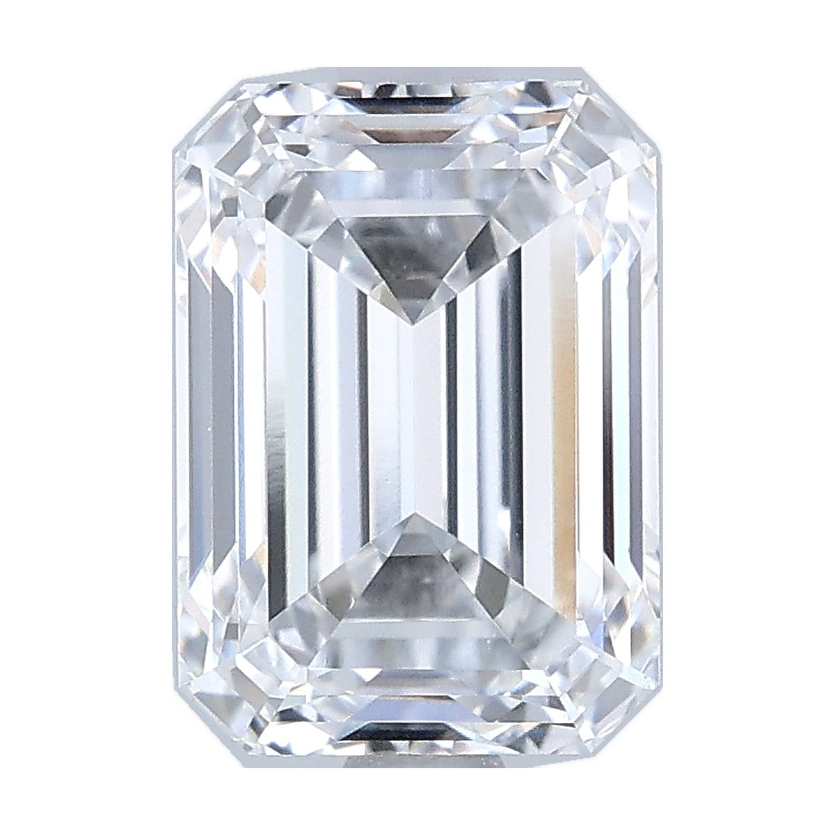 2.45 ct emerald lab-grown diamond, D color, VS1 clarity, GIA certified, still from its 360° video
