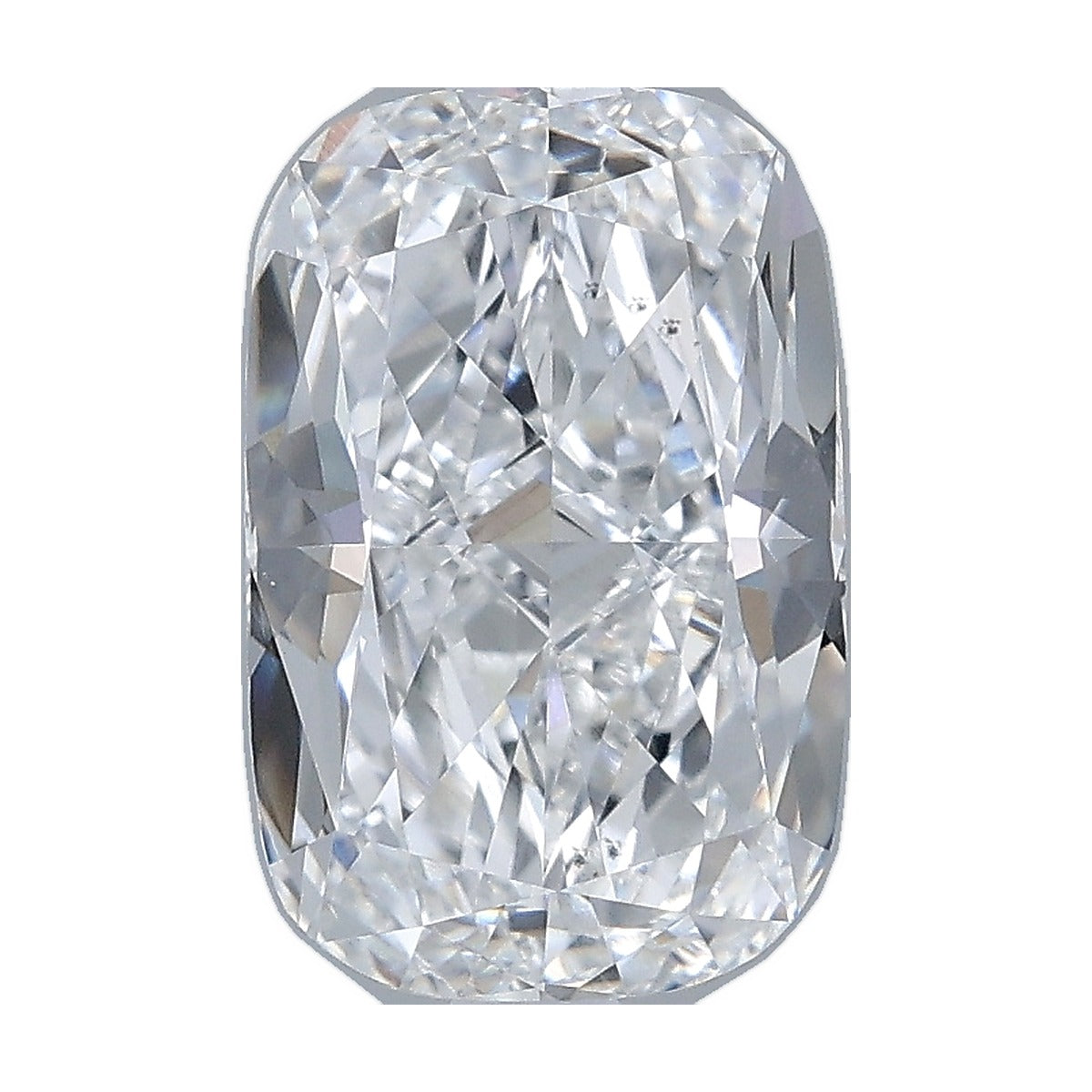 2.50 ct elongated cushion lab-grown diamond, E color, VS2 clarity, IGI certified, still from its 360° video