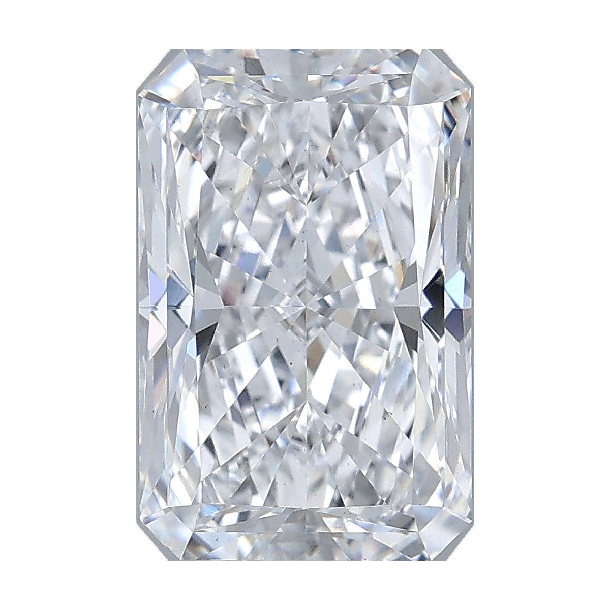 2.50 ct radiant lab-grown diamond, D color, VS2 clarity, IGI certified, still from its 360° video