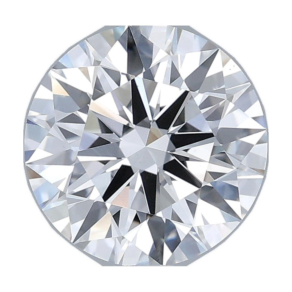 2.50 ct round lab-grown diamond, D color, VS1 clarity, IGI certified, still from its 360° video