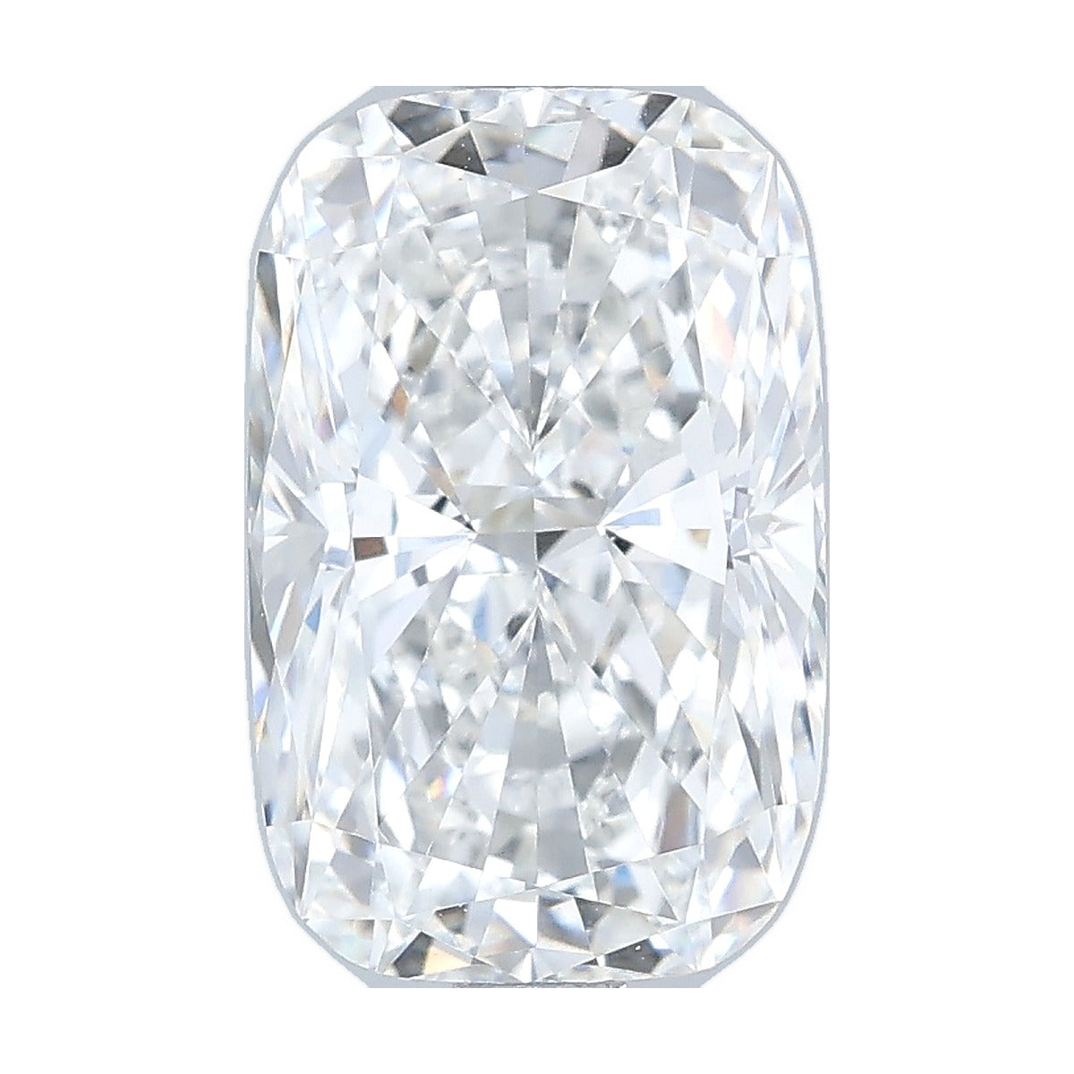 2.51 ct elongated cushion lab-grown diamond, F color, VVS2 clarity, IGI certified, still from its 360° video