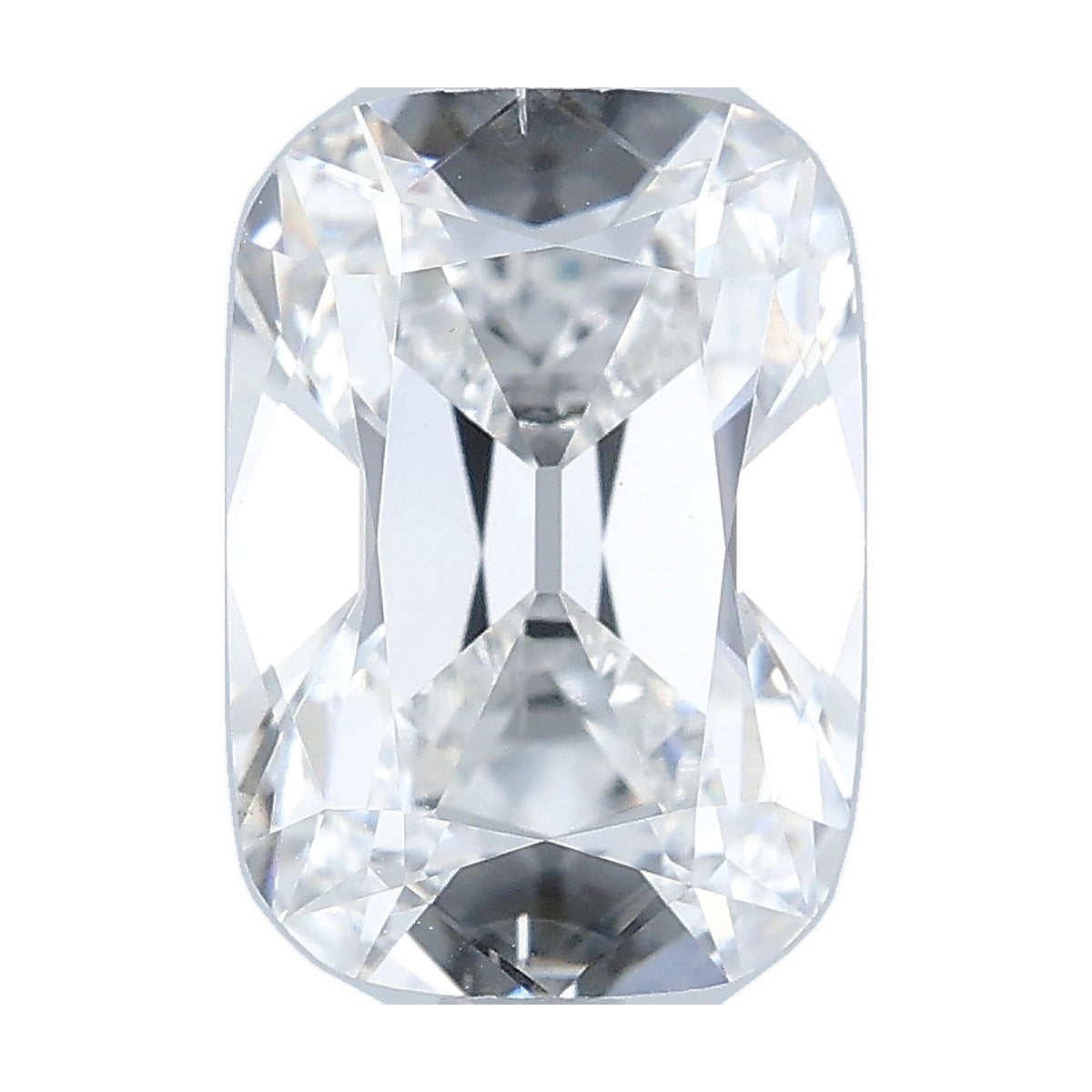 2.51 ct elongated old mine cushion lab-grown diamond, F color, SI1 clarity, IGI certified, still from its 360° video