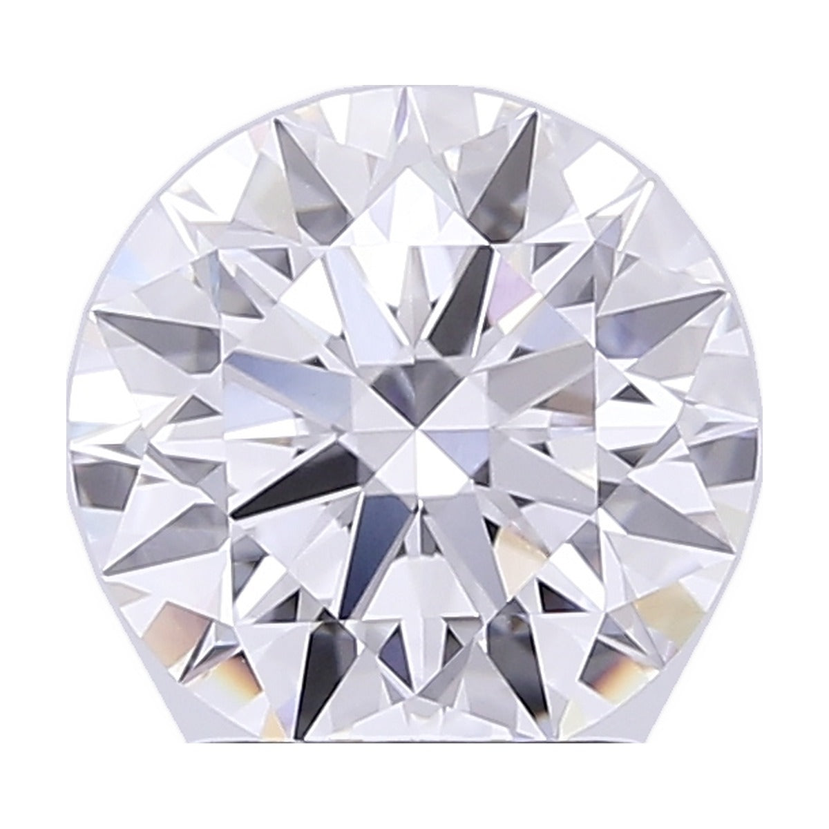 2.53 ct round lab-grown diamond, F color, VVS2 clarity, GIA certified, still from its 360° video