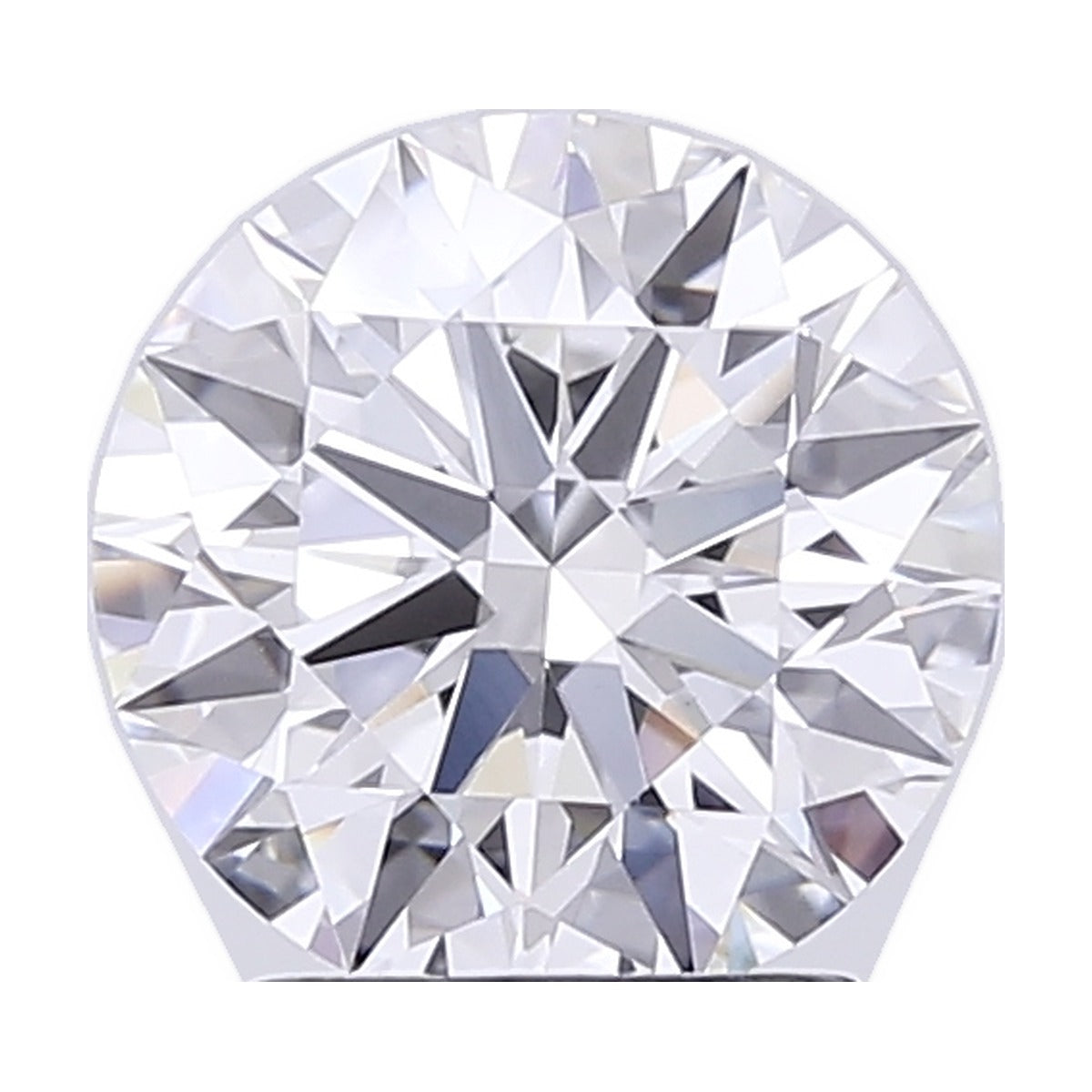 2.53 ct round lab-grown diamond, F color, VVS2 clarity, IGI certified, still from its 360° video