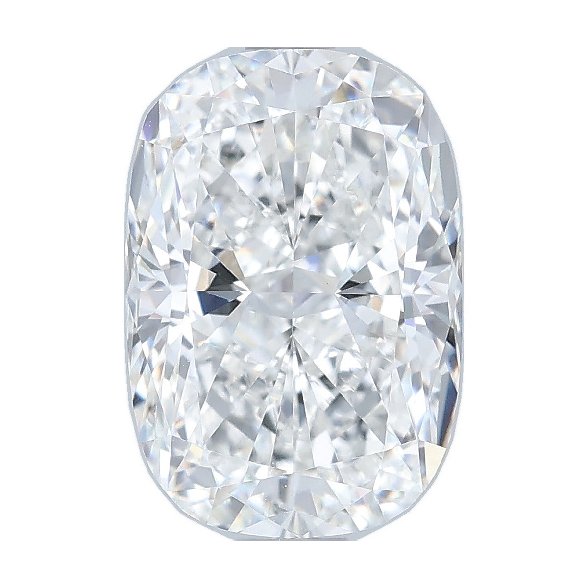 2.54 ct elongated cushion lab-grown diamond, E color, VVS2 clarity, IGI certified, still from its 360° video