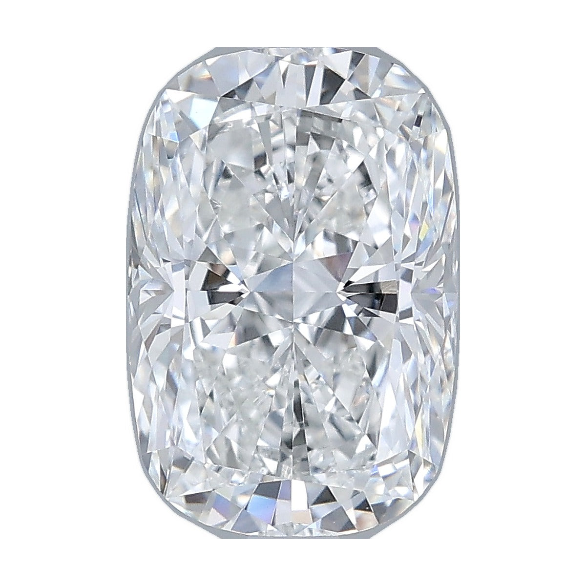 2.54 ct elongated cushion lab-grown diamond, E color, VVS2 clarity, IGI certified, still from its 360° video
