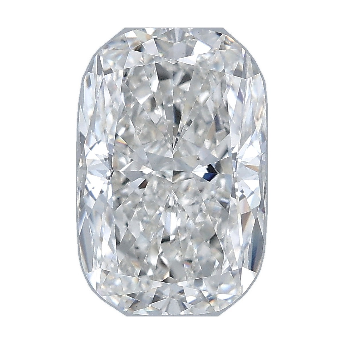 2.54 ct elongated cushion lab-grown diamond, F color, VS1 clarity, IGI certified, still from its 360° video