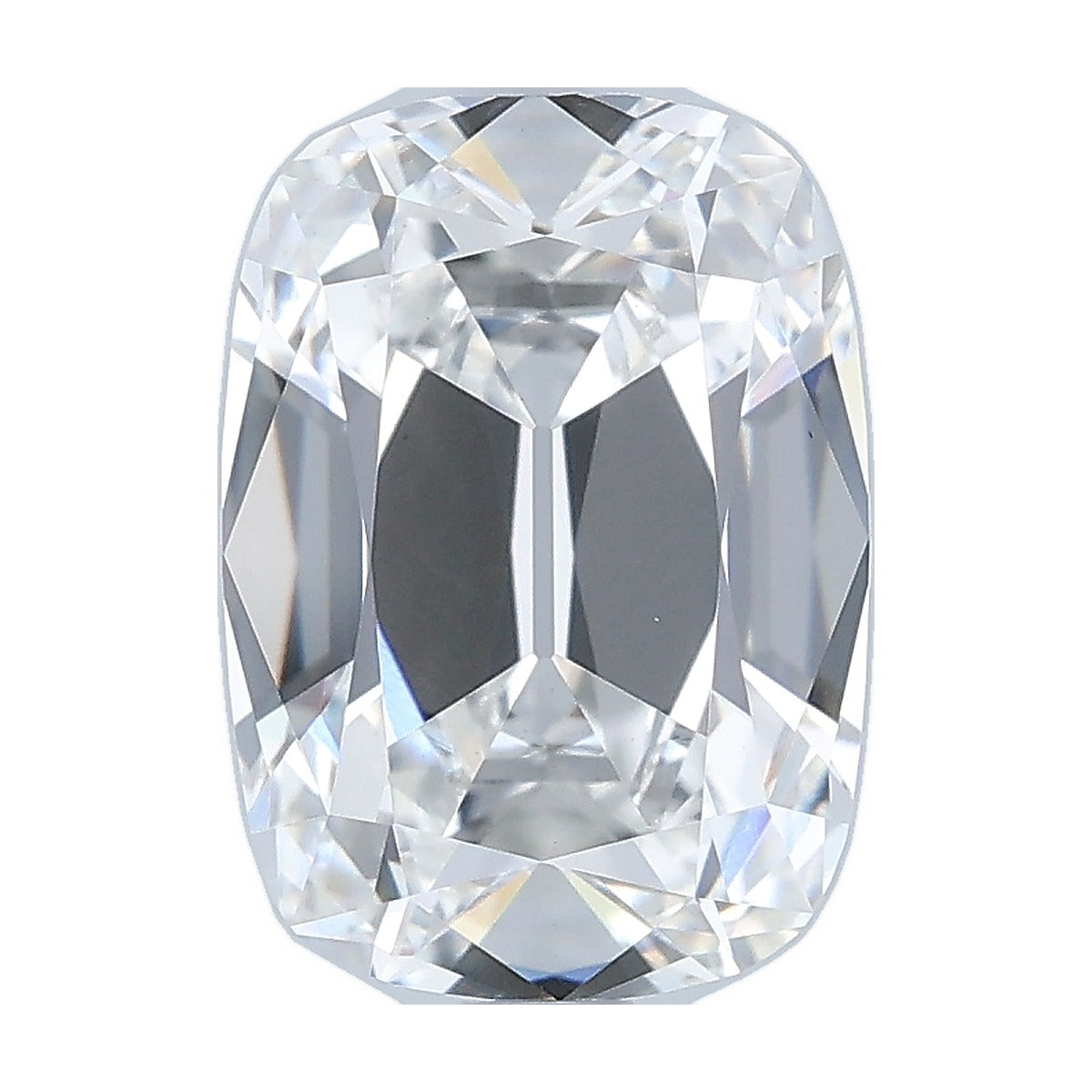 2.54 ct elongated old mine cushion lab-grown diamond, F color, VS1 clarity, IGI certified, still from its 360° video