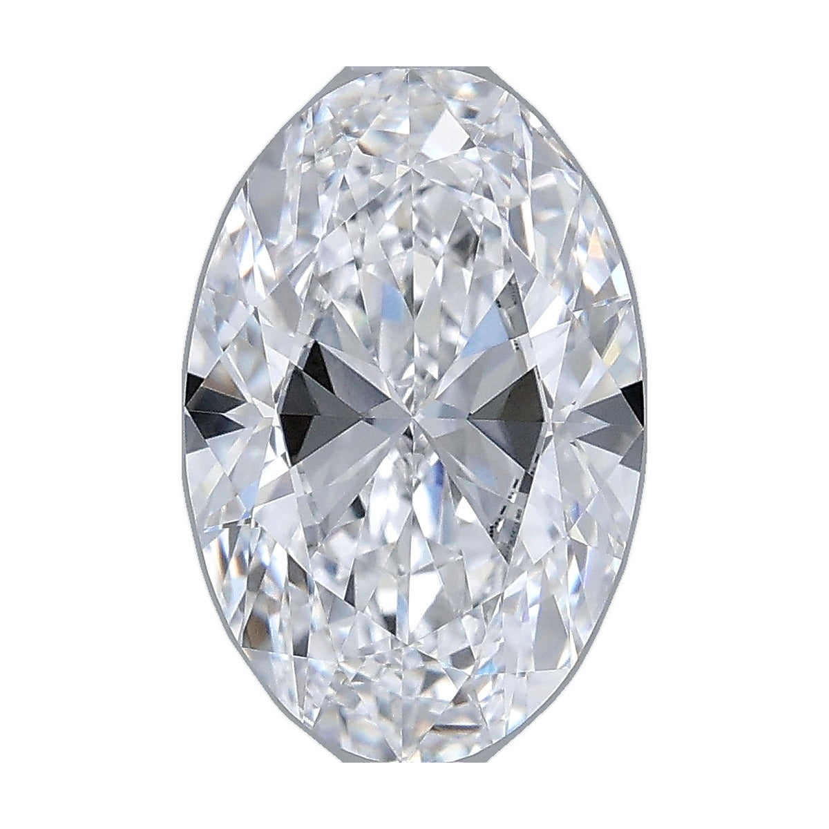 2.54 ct oval lab-grown diamond, D color, VVS1 clarity, IGI certified, still from its 360° video