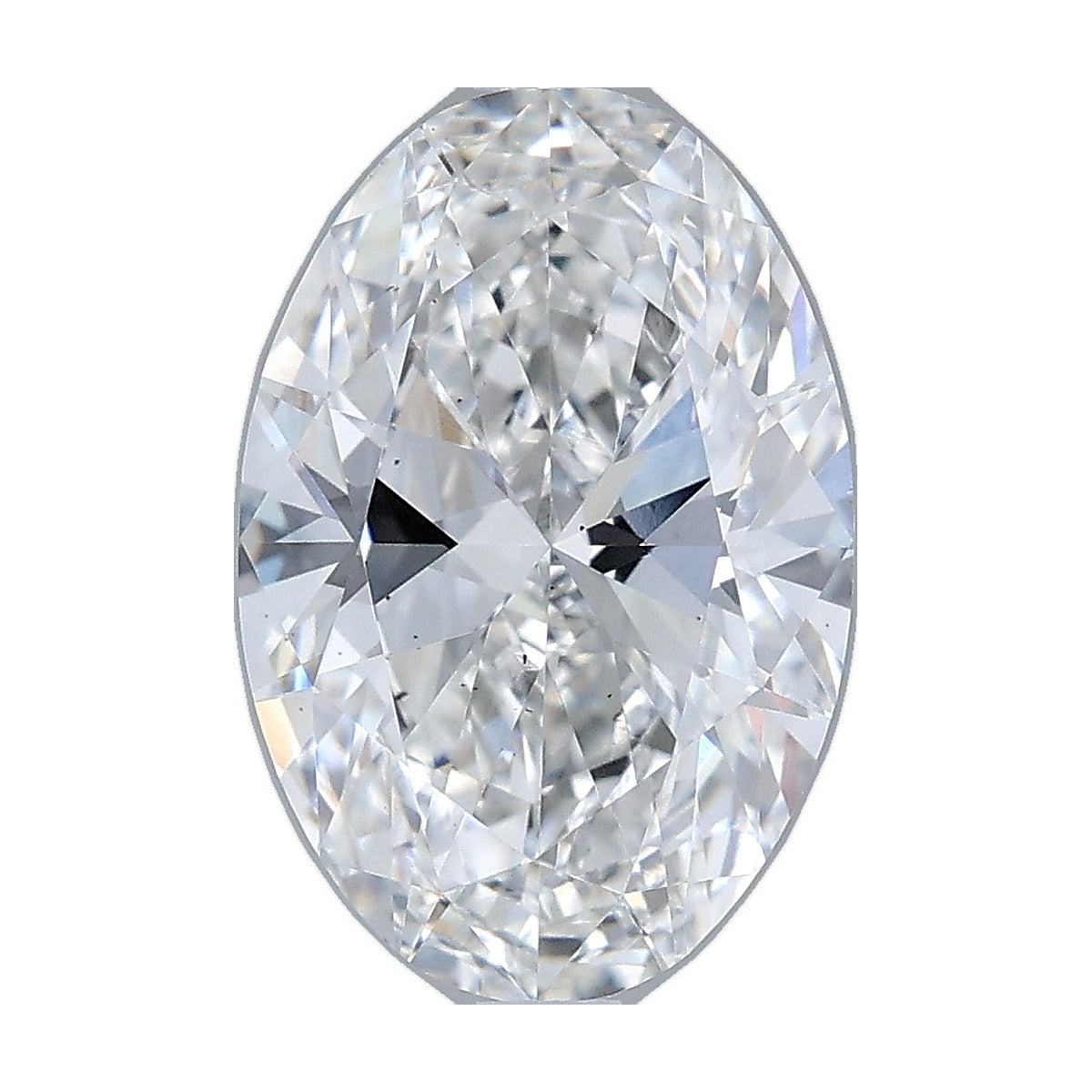 2.54 ct oval lab-grown diamond, E color, VS2 clarity, IGI certified, still from its 360° video