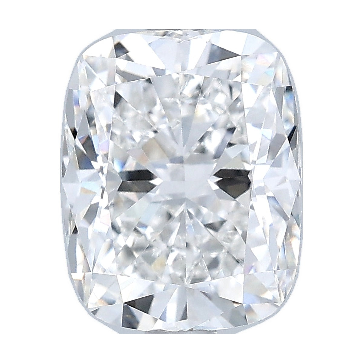 2.55 ct elongated cushion lab-grown diamond, E color, VVS1 clarity, IGI certified, still from its 360° video