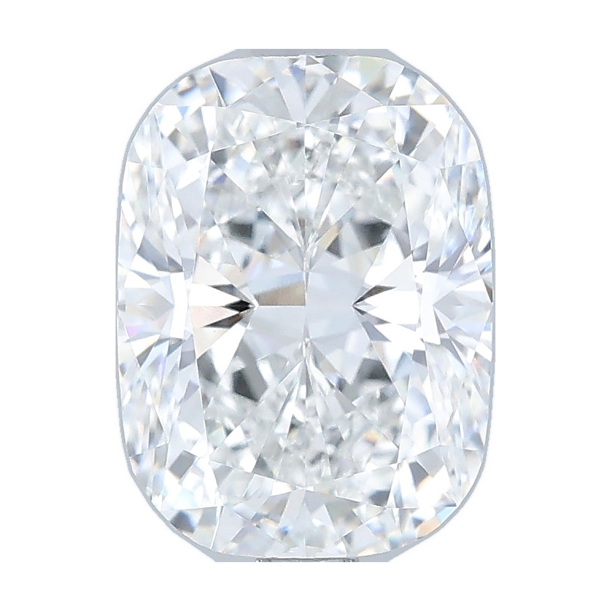 2.55 ct elongated cushion lab-grown diamond, E color, VVS2 clarity, IGI certified, still from its 360° video