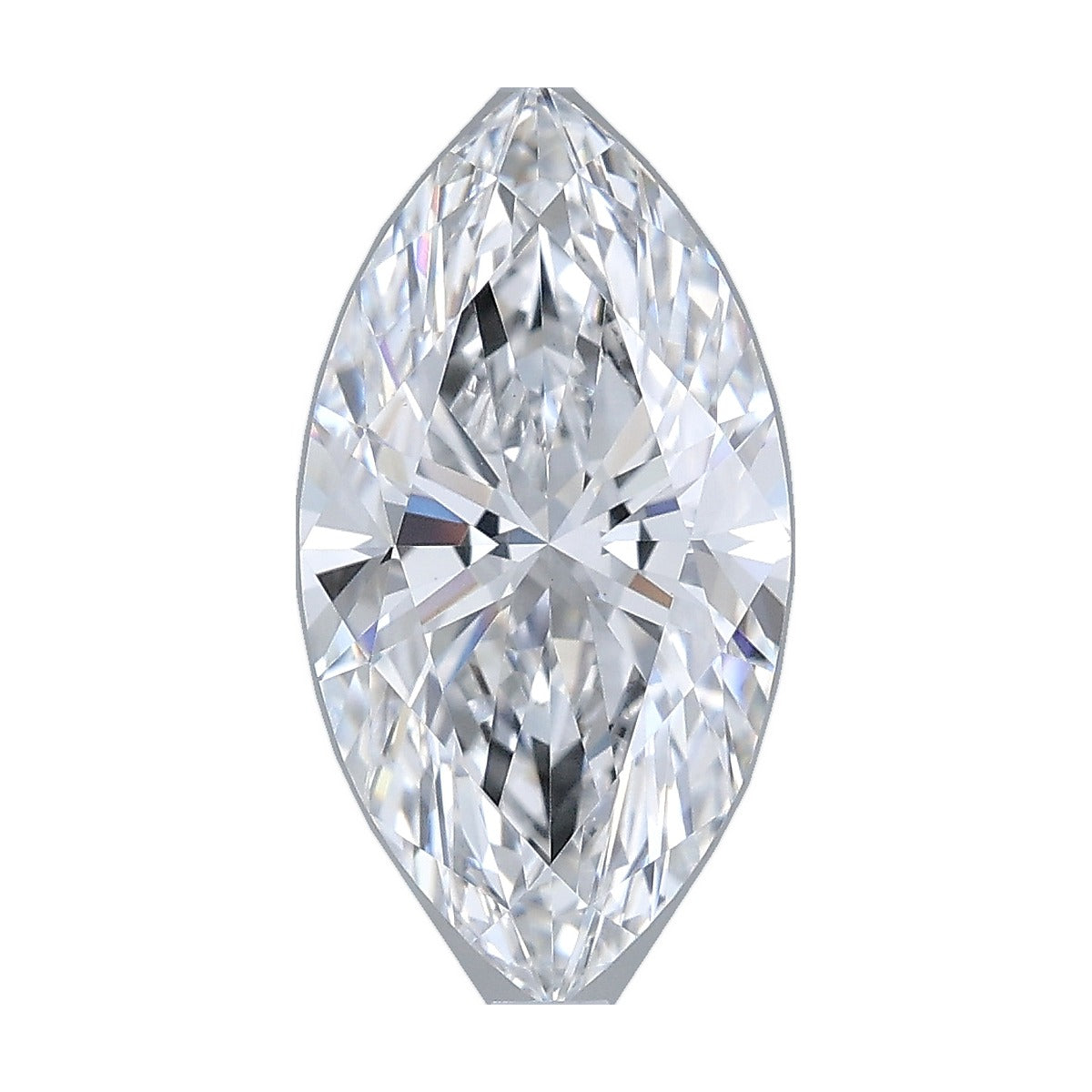 2.55 ct marquise lab-grown diamond, D color, VVS2 clarity, IGI certified, still from its 360° video