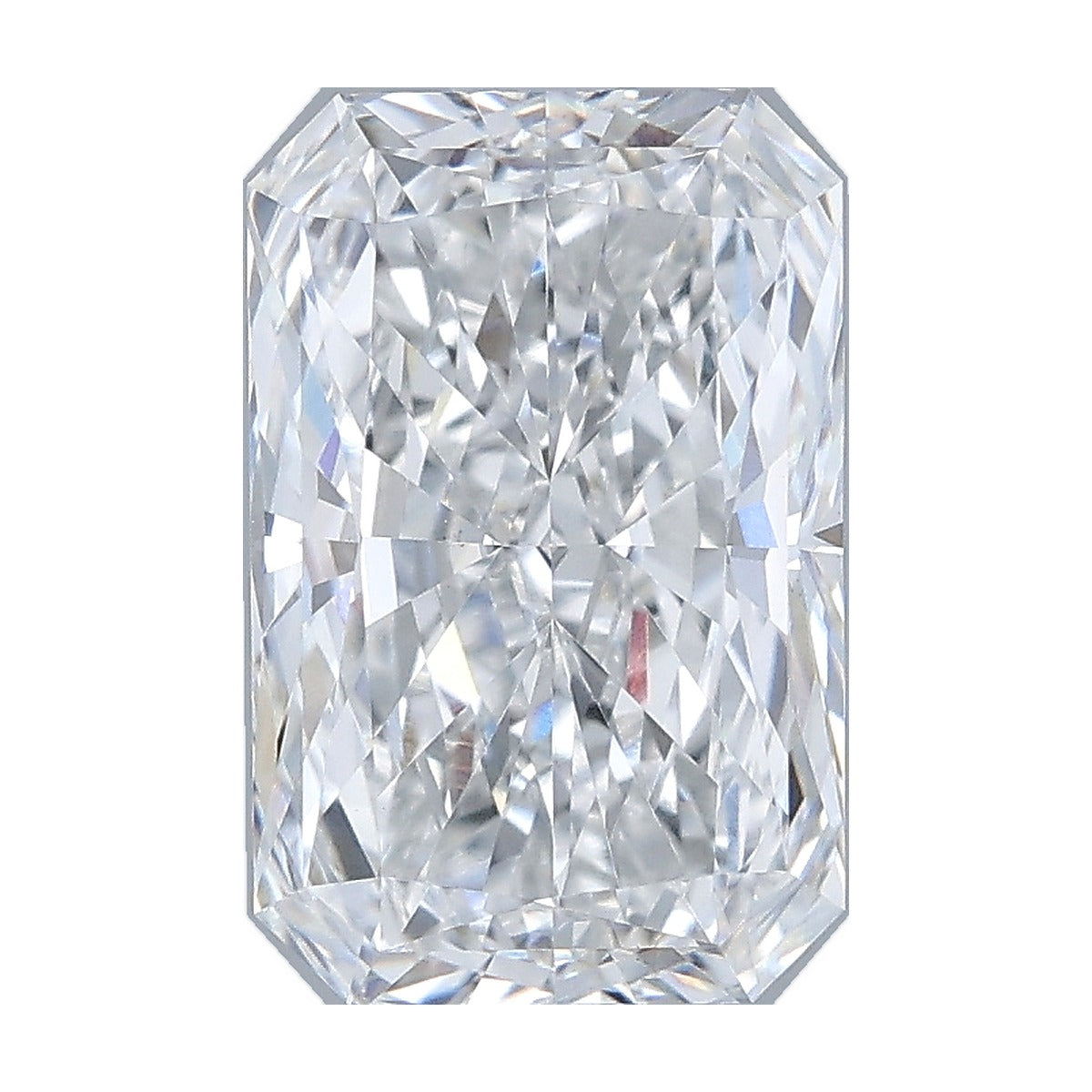 2.55 ct radiant lab-grown diamond, D color, VS1 clarity, IGI certified, still from its 360° video