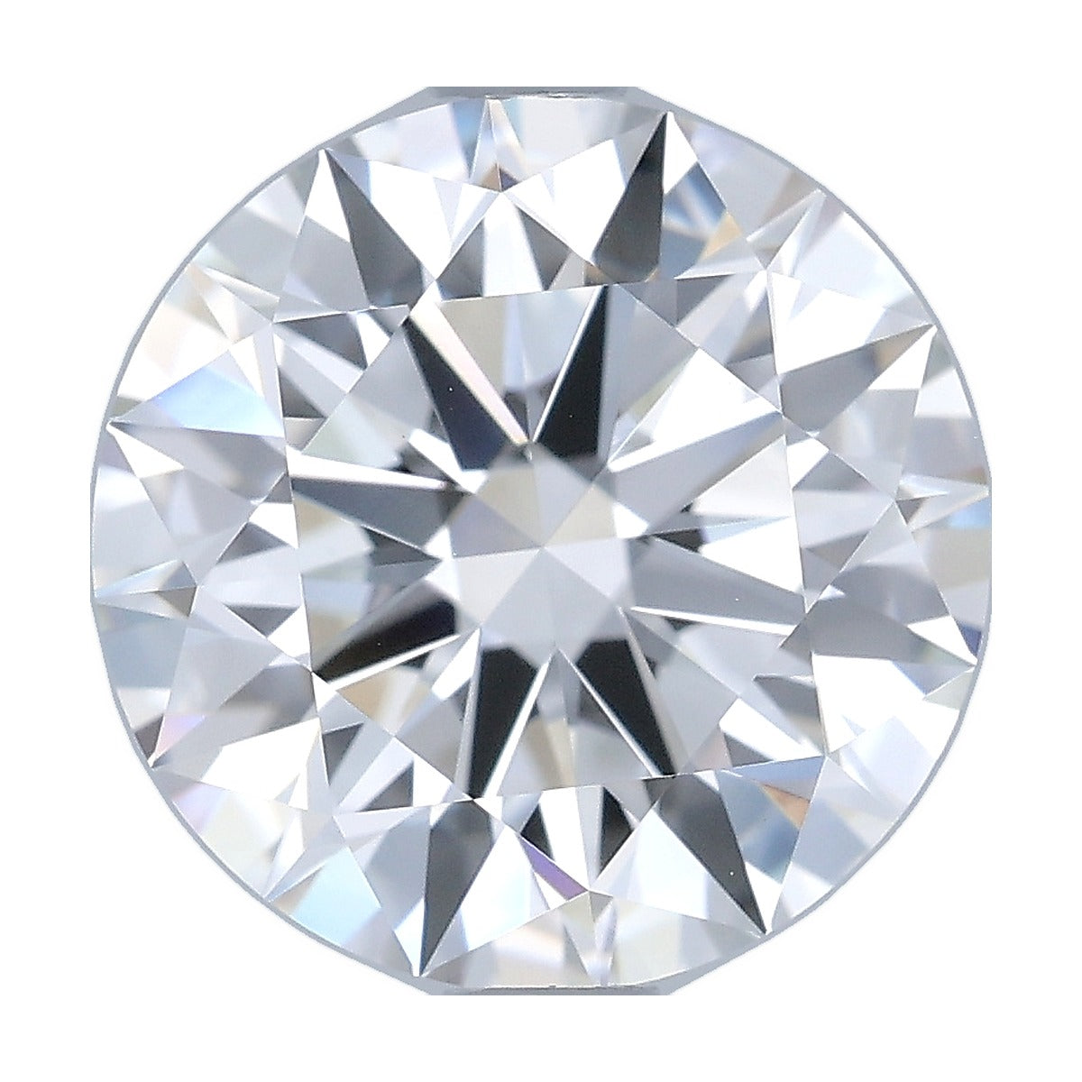 2.55 ct round lab-grown diamond, F color, VS1 clarity, GIA certified, still from its 360° video