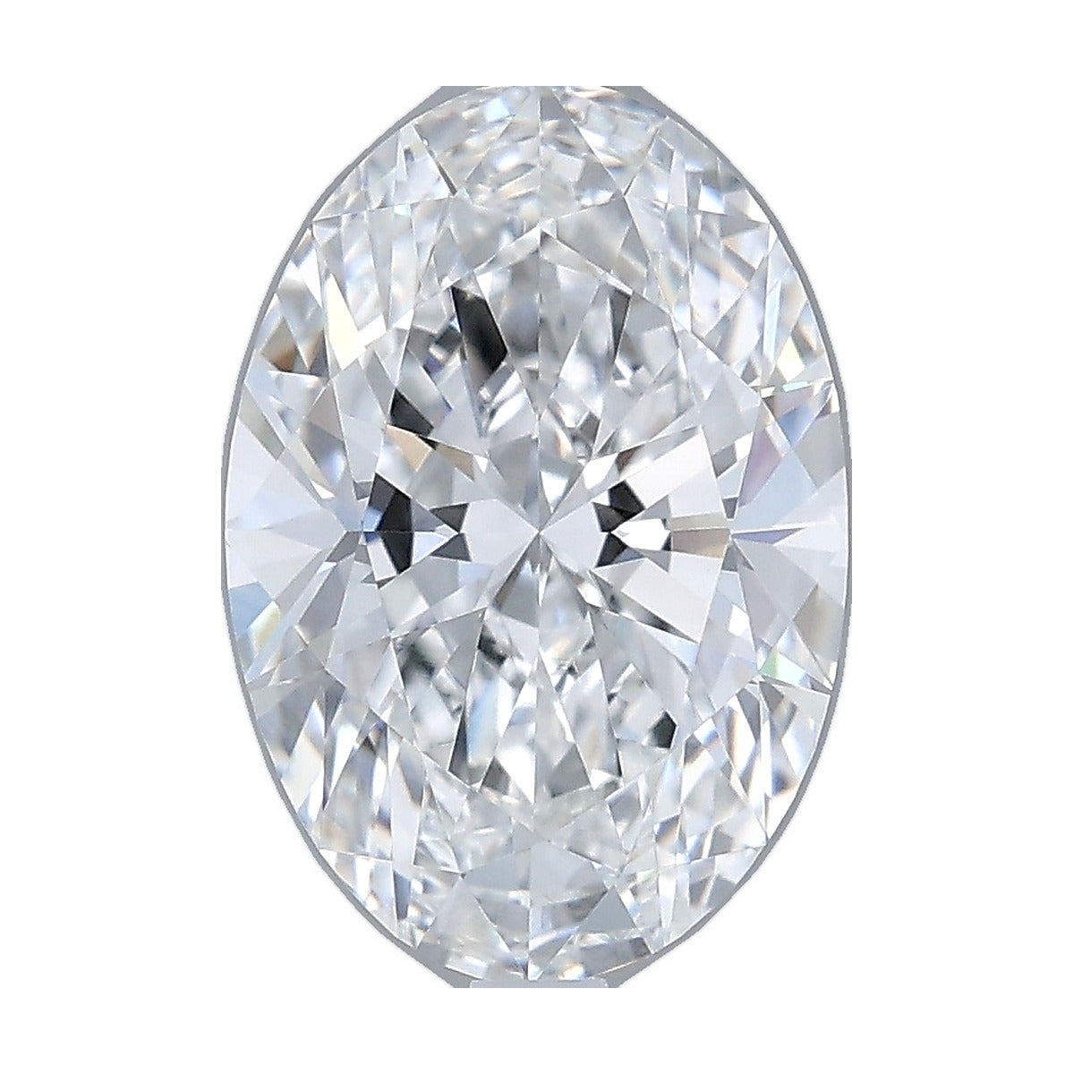 2.56 ct oval lab-grown diamond, D color, VVS2 clarity, IGI certified, still from its 360° video