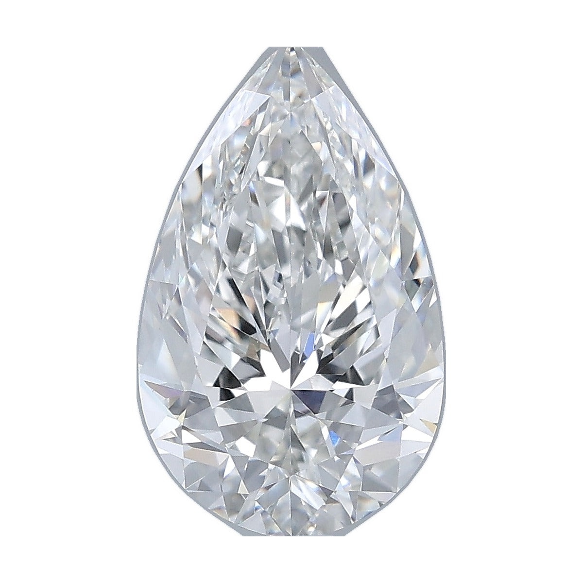 2.56 ct pear lab-grown diamond, F color, VVS2 clarity, IGI certified, still from its 360° video