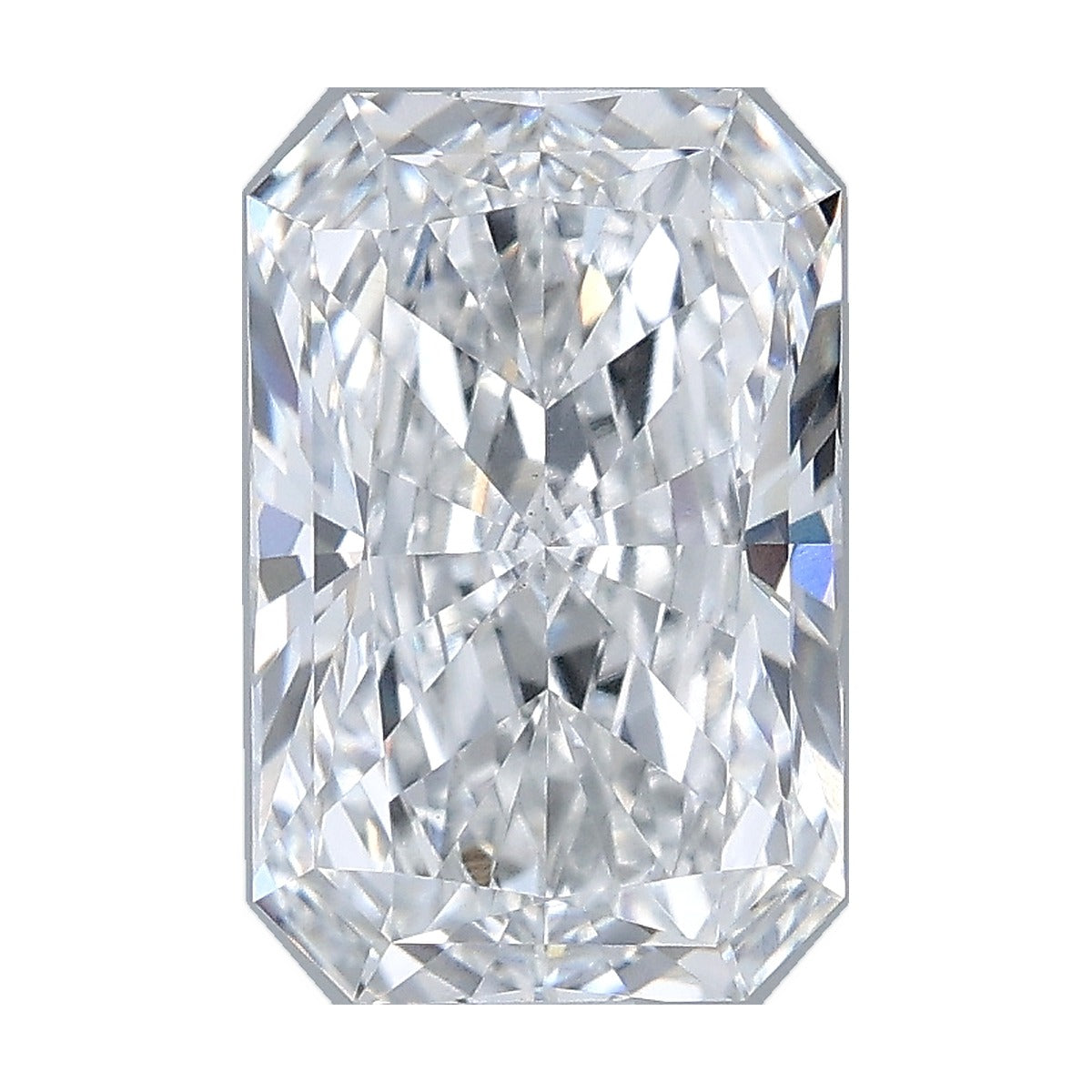 2.56 ct radiant lab-grown diamond, E color, VS1 clarity, IGI certified, still from its 360° video