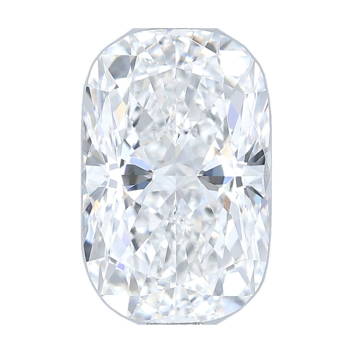 2.57 ct elongated cushion lab-grown diamond, E color, VVS2 clarity, IGI certified, still from its 360° video